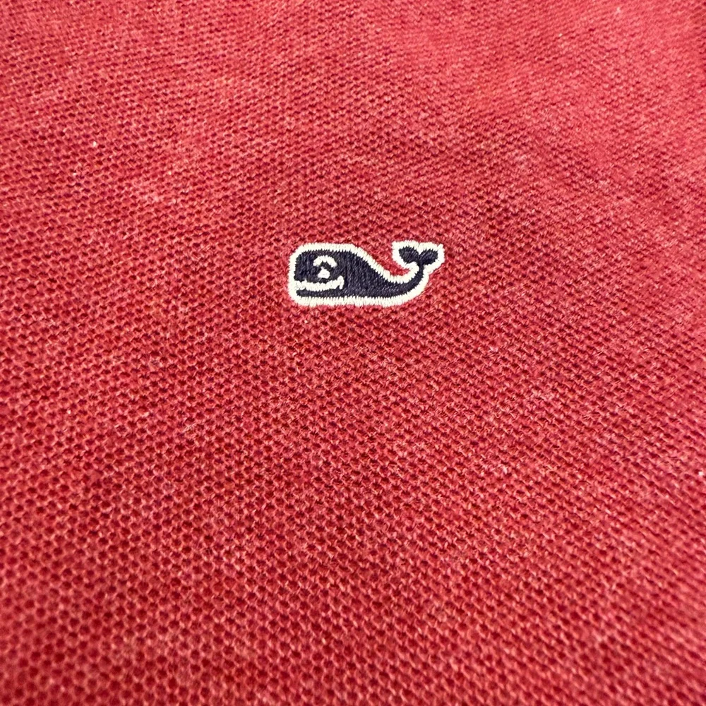Vineyard Vines Boys Quarter Zip Pullover Size L 16 Red Pima Cotton